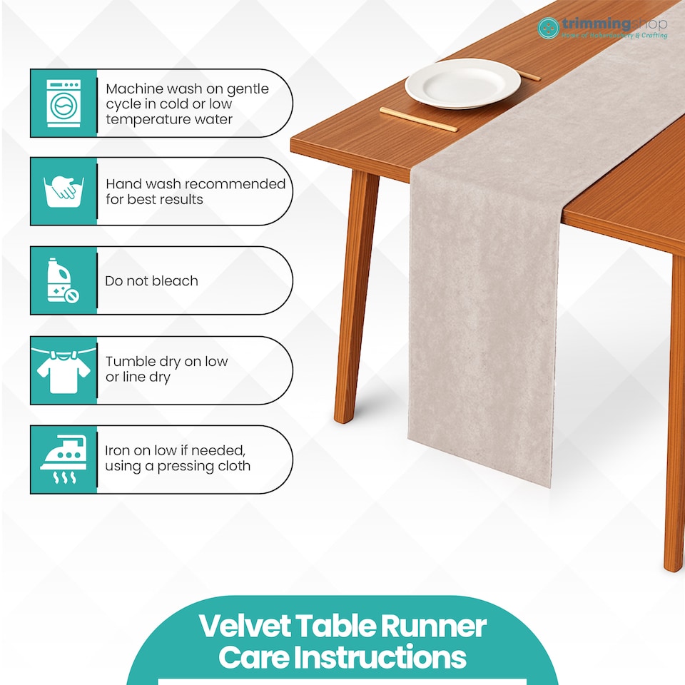 image 1 of Crushed Velvet Table Runner, Glitz Table Runners - 33 x 274cm