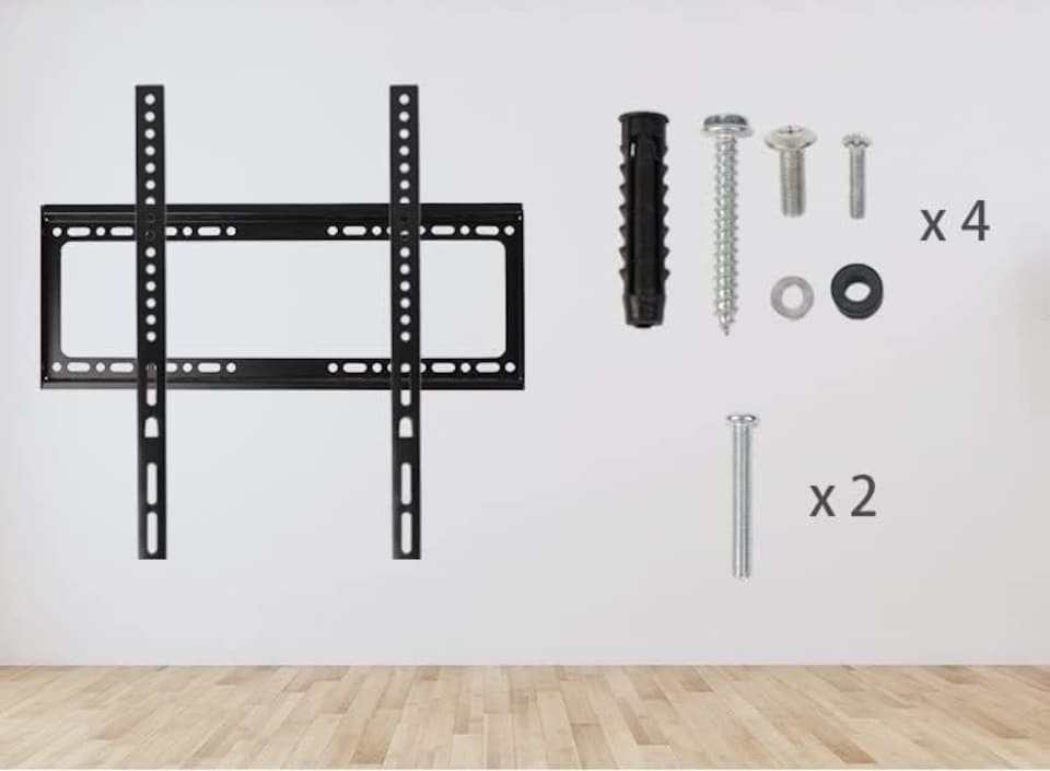 image 1 of Alivio TV Wall Mount Bracket For 26" Up to 63" Inch LCD LED QLED UK