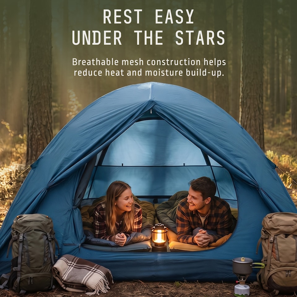 image 1 of Voyager 2 Man Dome Tent with Taped Seams and Breathable Mesh Inner