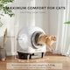 image 7 of PawHut 80L Self Cleaning Cat Litter Tray with APP Control Safety Protection 