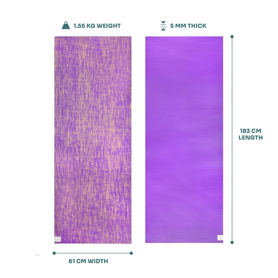 image 1 of Myga Jute Mat - Purple