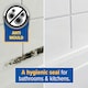 image 5 of Dryzone Anti-Mould Premium Silicone Sealant Clear 310ml x 4 Pack - Low-Odour, Low VOC for Bathroom, Kitchen, Window, Sink