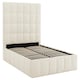 image 6 of 5ft King Size Ivory White,Ottoman Lift Up Storage Tall Headend Boucle Soft Fabric Upholstered Bed Frame