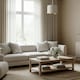 image 6 of Light Shimmer Taupe Drum Lamp Shade with Inner Champagne Gold Lining | Cream | Taupe | 1