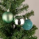 image 5 of 60mm/6Pcs Christmas Baubles Shatterproof Turquoise,Tree Decorations