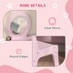 image 5 of AIYAPLAY Kids Dressing Table Set w/ Stool, Mirror, Drawers - Pink 