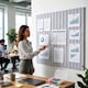image 10 of Levede Felt Notice Board 12PCS Wall Tiles Pin Board Self Adhesive Grey 30x30cm
