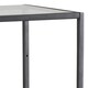 image 4 of Seaford Narrow Black Metal Bookcase with 3 Glass Shelves