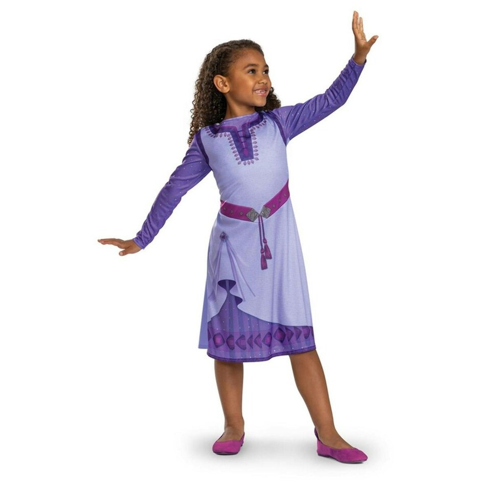 Wish Girls Basic Plus Asha Costume - Light Purple/Dark Purple - 5-6 Years