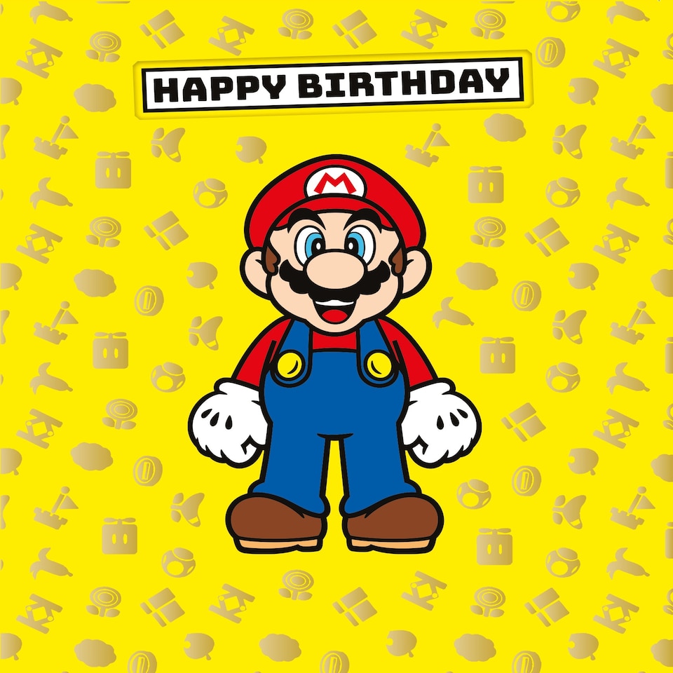 image 1 of Super Mario Birthday Card