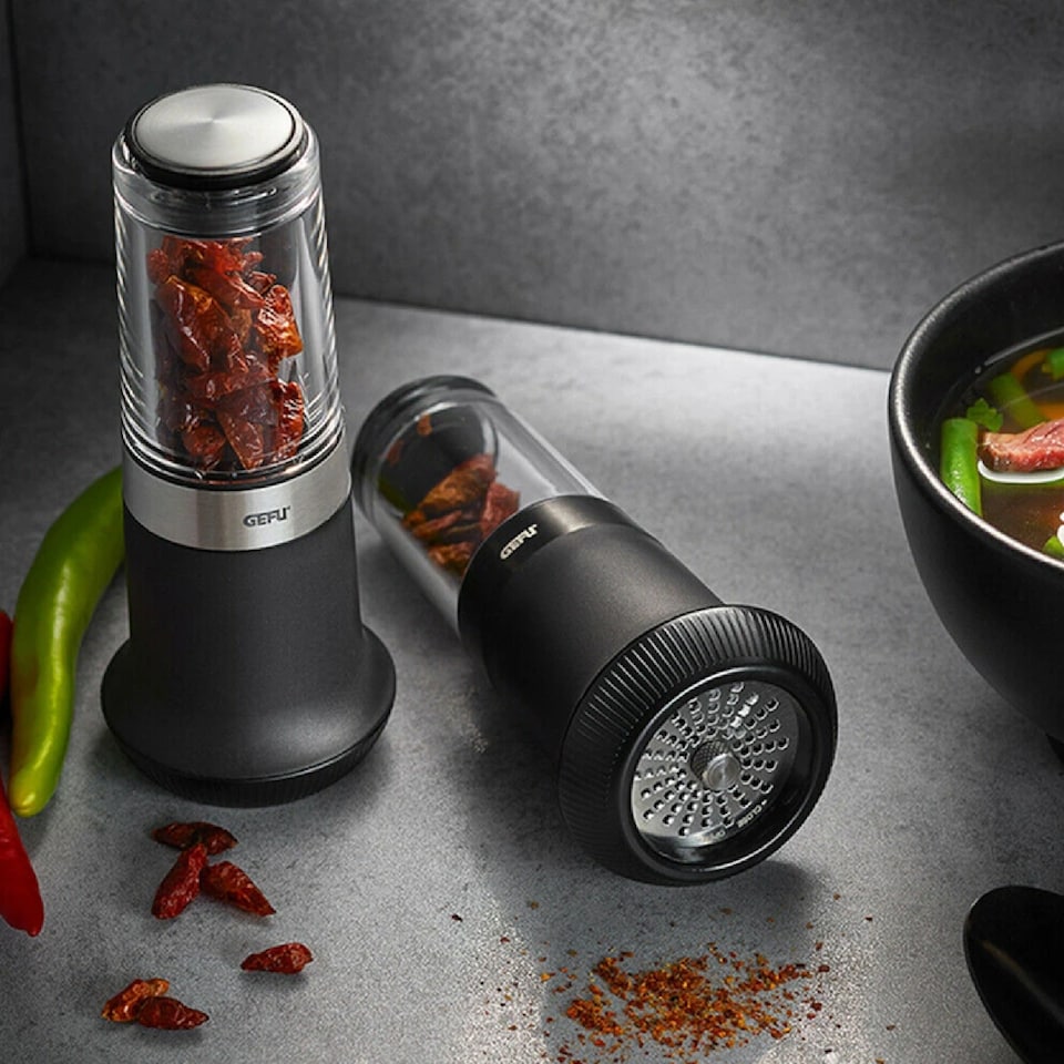 image 1 of GEFU X-Plosion Precision Chilli Grinder Silver