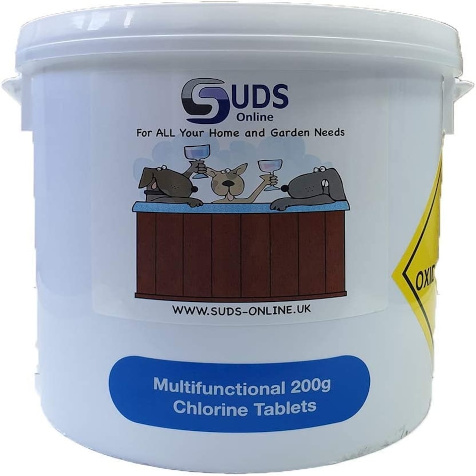 SUDS-ONLINE 5kg Multifunctional Chlorine Tablets 200g Swimming Pool Chemicals