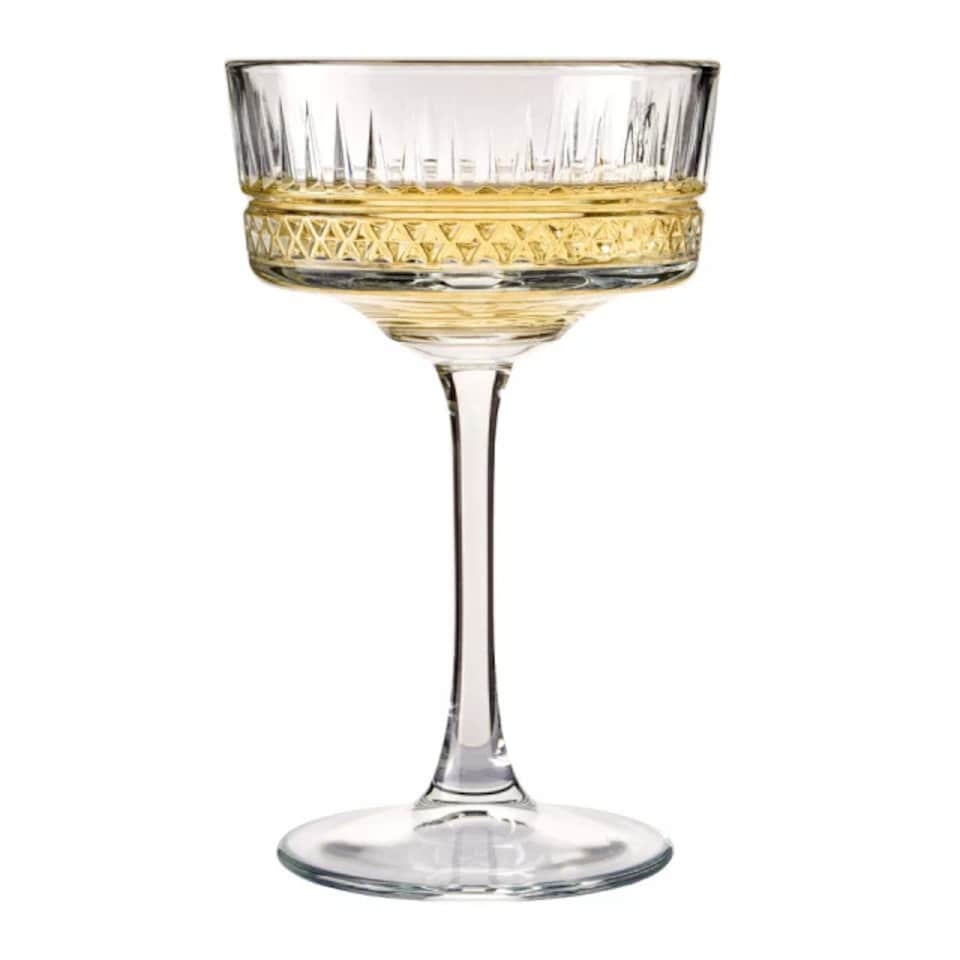 image 1 of Queensway Home & Dining Champagne Coupe Glasses 260ml 4 or 8 Pack | Clear | 4 Glasses