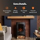 image 4 of VonHaus Stove Heater with Panoramic View & Log Storage