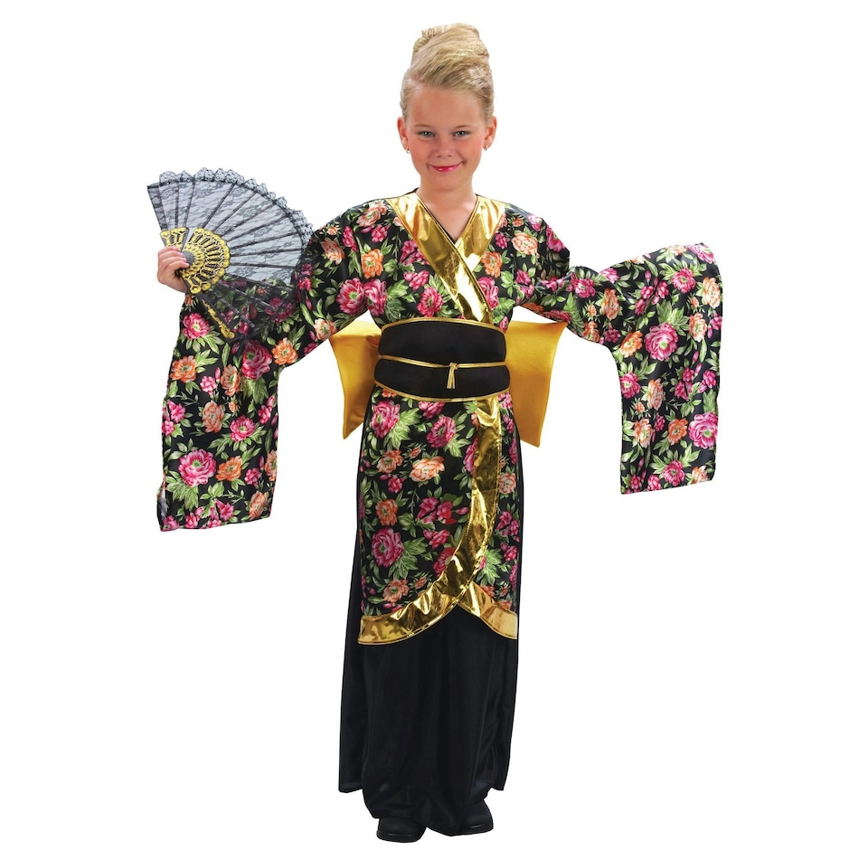 image 1 of Bristol Novelty Childrens/Girls Kimono Costume - Multicoloured - M M