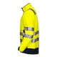 image 3 of Projob Mens Fleece Hi-Vis Coat - Yellow/Navy - XS