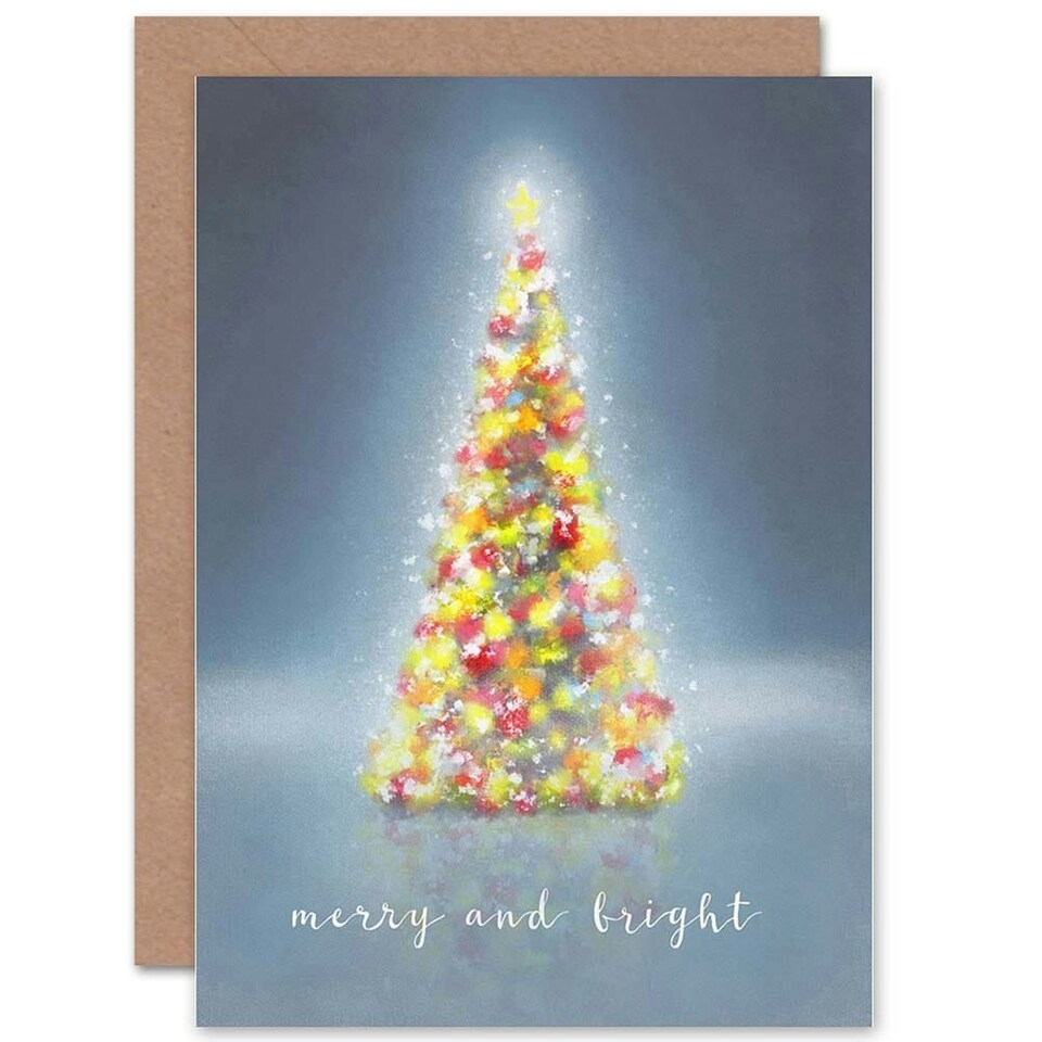 image 1 of Merry And Bright Tree Christmas Card