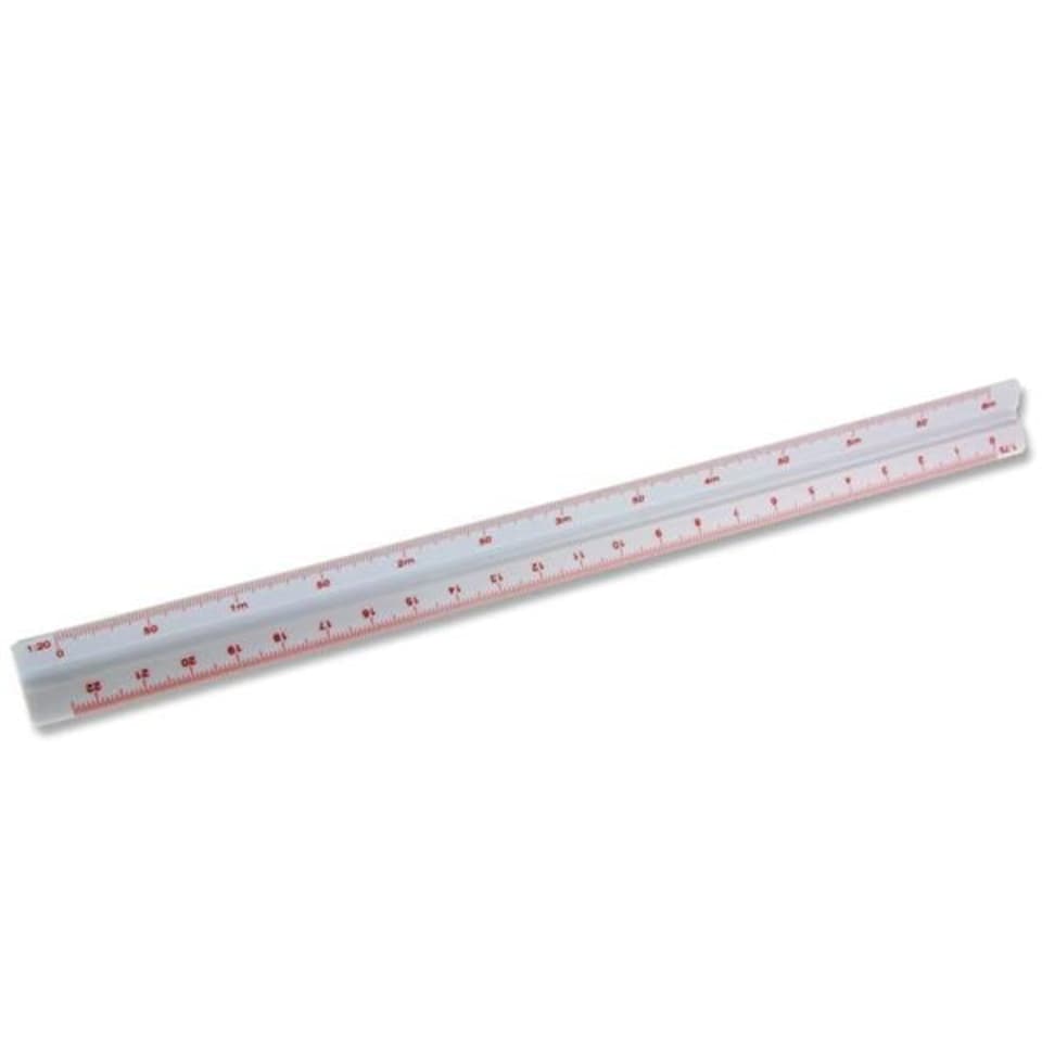 image 1 of 30cm Triangular Scale Ruler In Case by Premier Universal