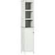 image 1 of kleankin  Bathroom Storage Cabinet w/ Door Cupboard and Adjustable Shelf, White