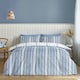 image 8 of Catherine Lansfield Harbour Stripe Blue Duvet Cover Set Blue | Double