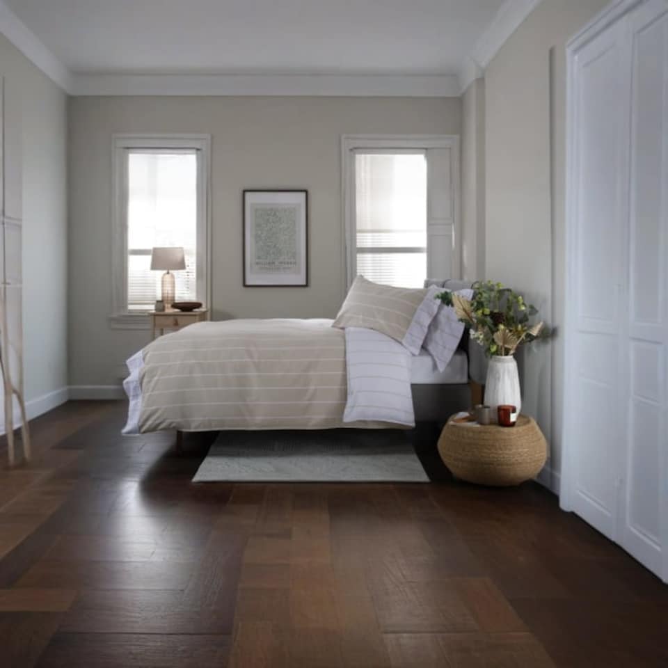 image 1 of TLC Pin Stripe Duvet Set | Cream | Cream | Double | 1