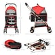 image 4 of PawHut 3 In 1 Pet Stroller, Detachable Dog Cat Travel Carriage - Red
