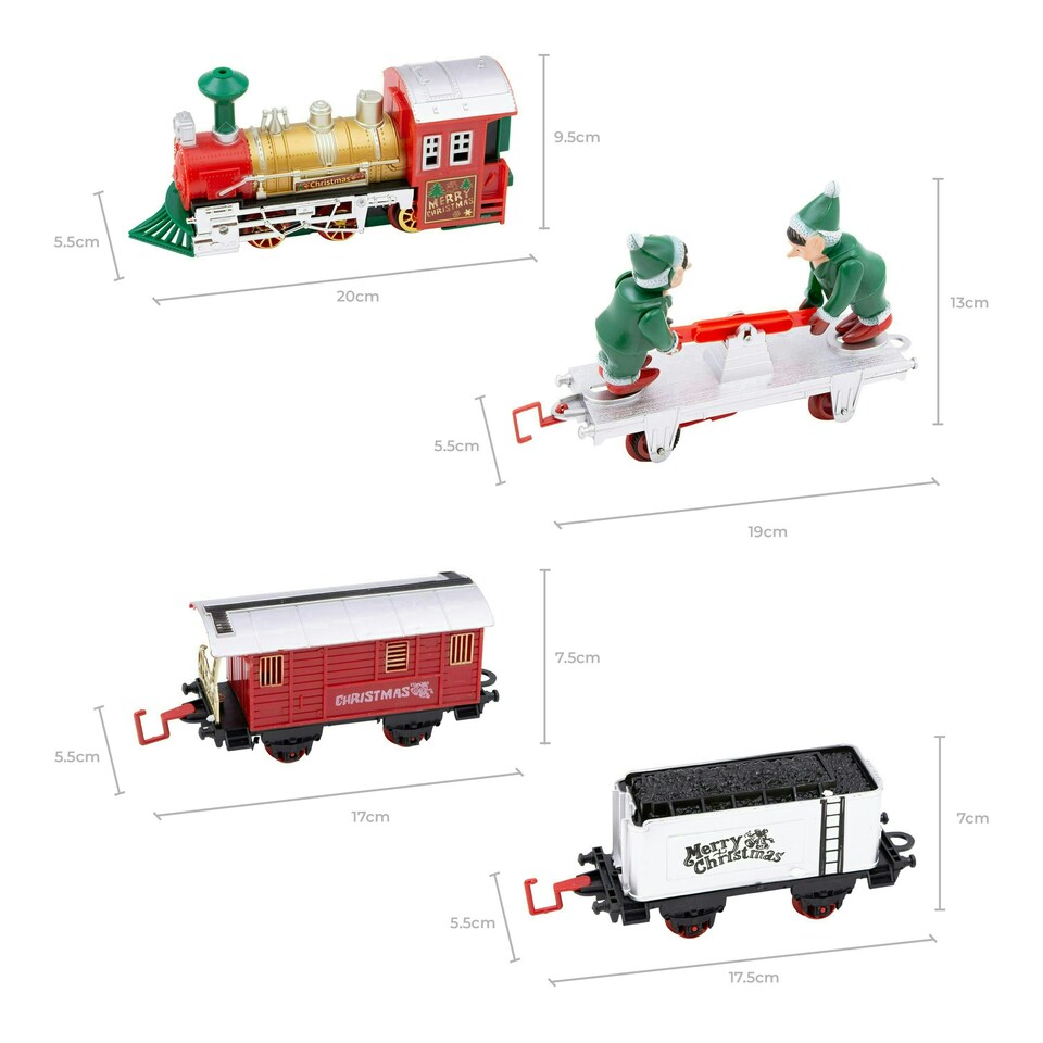 image 1 of The Christmas Workshop Animated Elves Christmas Train Set