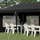 image 8 of Outsunny 3 x 6m Heavy Duty Gazebo Marquee Party Tent with Storage Bag Grey