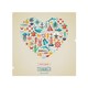 image 1 of Love Heart Of Sealife & Nautical Items Splash Back | White