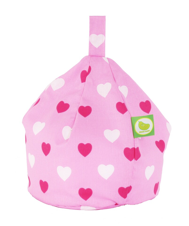 image 1 of Bean Lazy Pink Hearts Tablet eReader and Book Mini Bean Bag