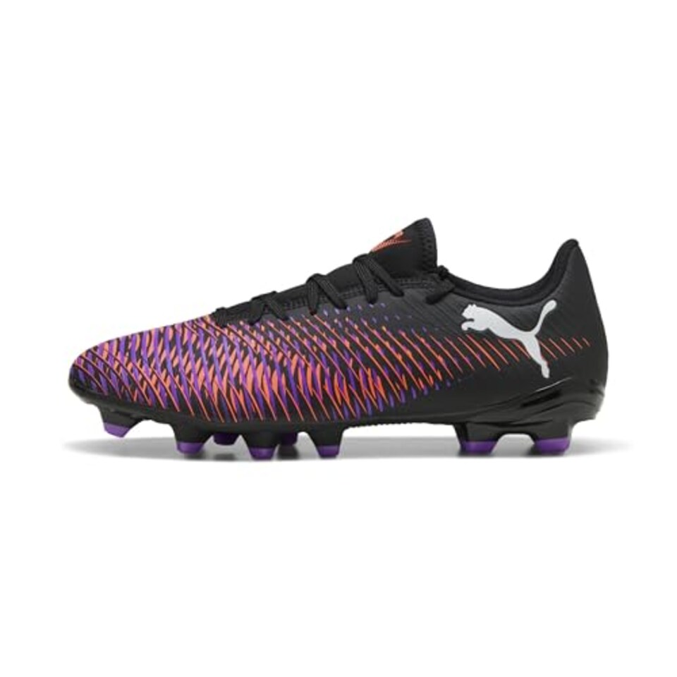 image 1 of Puma Unisex Future 8 Play Firm Ground/Artifical Ground Football Boots, Black- White-Glowing Red, 12 UK