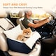 image 6 of PawHut Dog Car Seat, Cosy Pet Car Booster Seat for Small Dog Under 5 KG, Portable Travel Bed with Safety Tether, Detachable and Washable, Navy Blue
