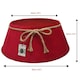 image 2 of Holly International Velvet Christmas Tree Skirt Collar Ruby Red