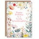 image 1 of Simple Elegant Wildflower Meadow Plants Granddaughter Birthday Card