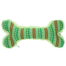Extra Large Plush Fleecy Bone Super Squeak Christmas Gift Dog Toy 28x60cm 2PK