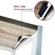 image 5 of Folding Desk Computer White Frame Rustic Wood Foldable Study Table Laptop Office Space White