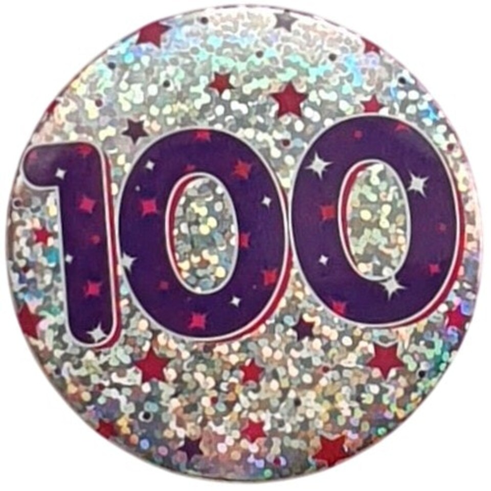 Apac Stars 100th Badge - Purple/Silver - One Size
