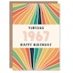 image 1 of Vintage Retro Him Her Rainbow Born 1967 Aged 58 Years Old 58th Birthday Card