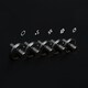 image 3 of SIA AH60BL 60cm Black Angled Glass Chimney Cooker Hood Kitchen Extractor Fan With 3 Speeds & LED Lights