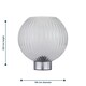 image 8 of Set of 2 Betchley - Battery Operated Chrome Lamp with Clear Glass Chrome | Clear