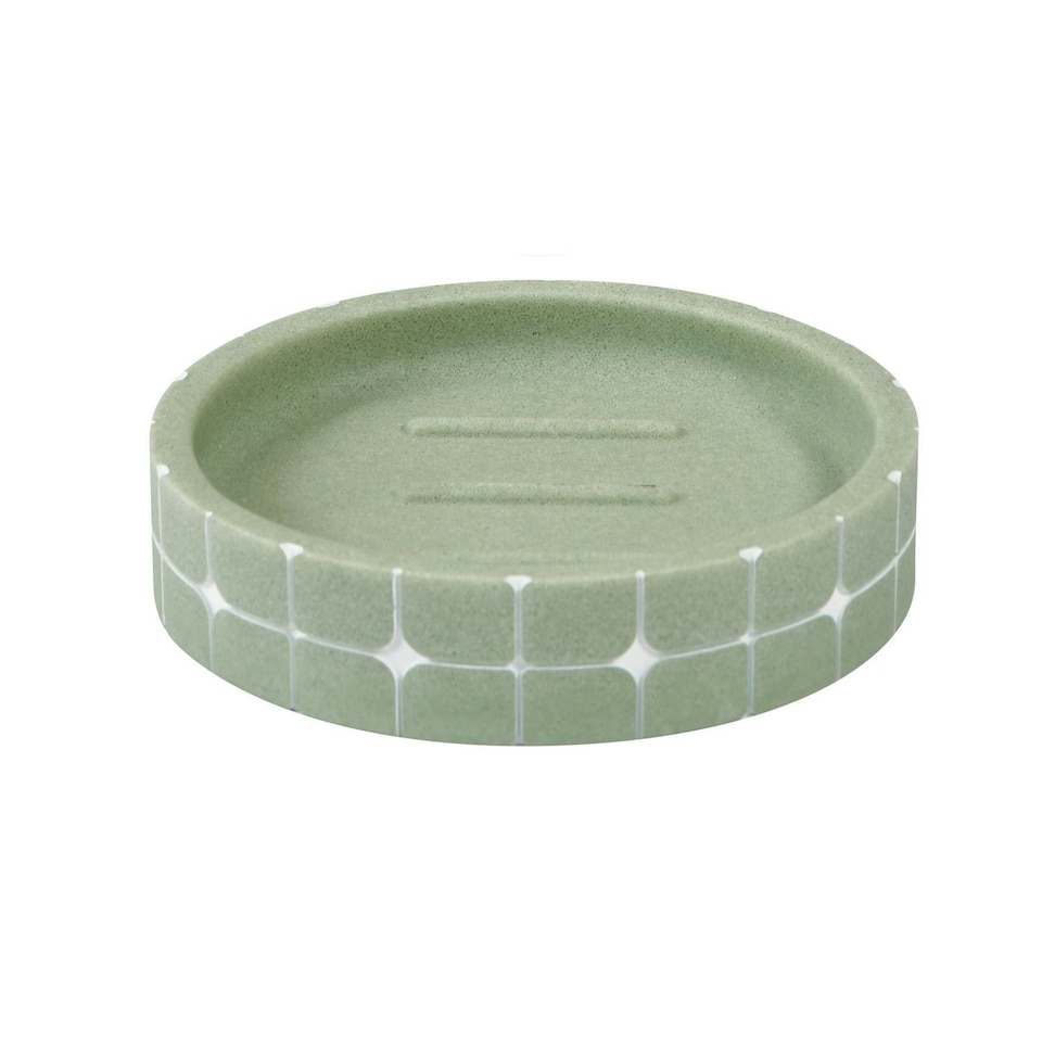image 1 of Showerdrape Mosaica Pistachio Green Soap Dish