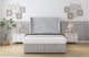 image 1 of Sloomy Marlborough Silver Naples Ottoman Bed With Mattress With 54" Wingback Headboard 4' Small Double