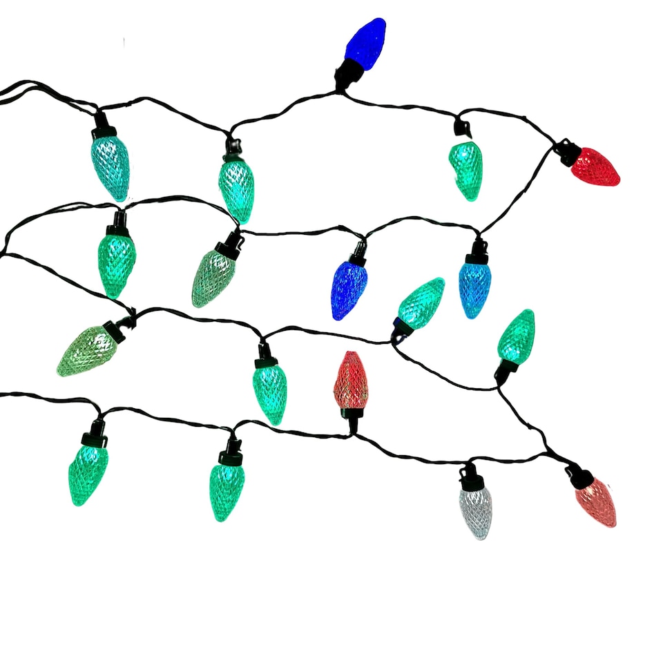 image 1 of Indoor Outdoor Colour Changing 40 LED crystal Pine Cone Lights