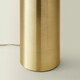 image 3 of ValueLights Lexy Beige & Metallic Gold Shade with Gold Dimmable Touch Table Lamp & LED Bulb