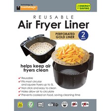 Toastabags Reusable Air Fryer Liner Perforated 2pk - One Colour - One Size