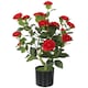 image 1 of HOMCOM 65cm Artificial Camellia Flower Plant with 116 Lush Leaves