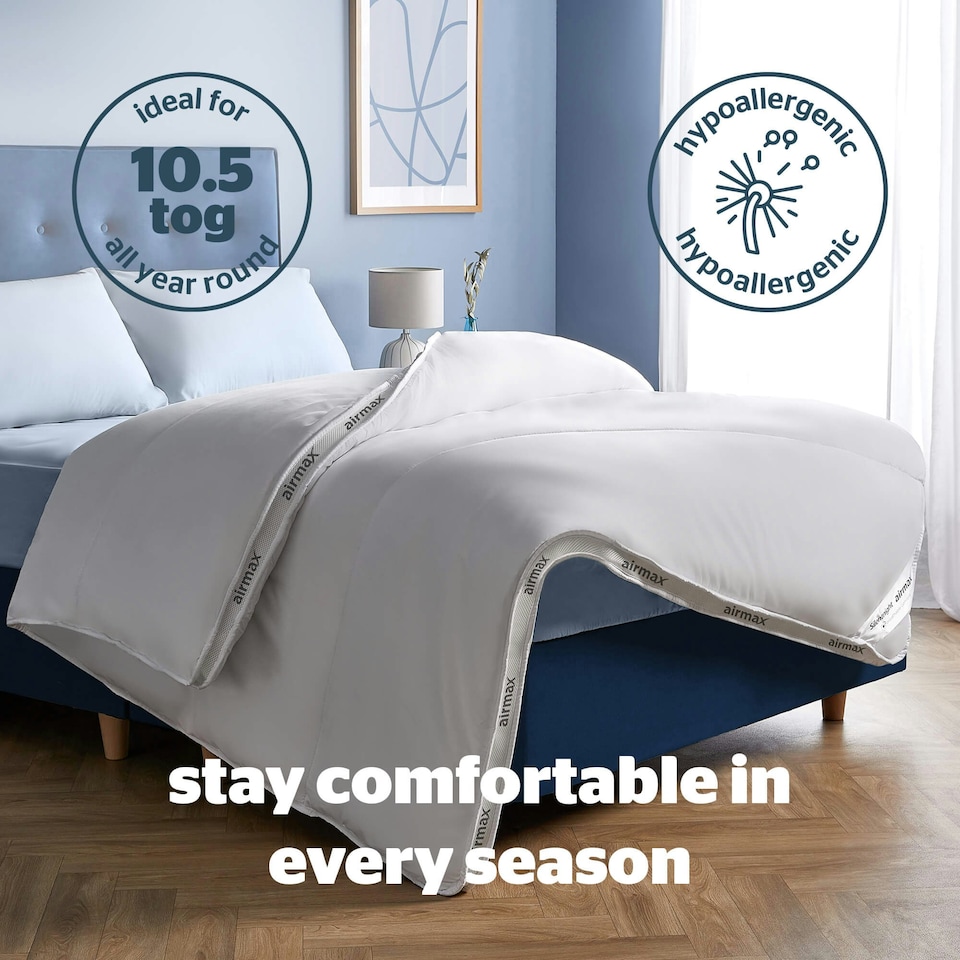 image 1 of Silentnight Airmax 10.5 Tog Duvet, Double | White