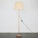 image 2 of ValueLights Modern Copper Metal Standard Floor Lamp With Beige Shade