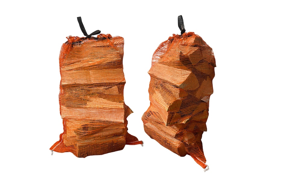 image 1 of Logpile 100% British Slim Split Hardwood Netted Logs - 1 Net