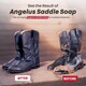 image 2 of Angelus Leather & Saddle Soap Tub - Cleaning & Conditioning 3oz | Clear